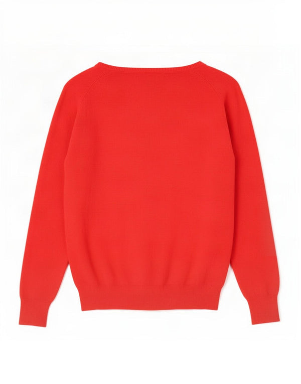 Zara Damen Strickjacke UK 18 XL Rote Baumwolle