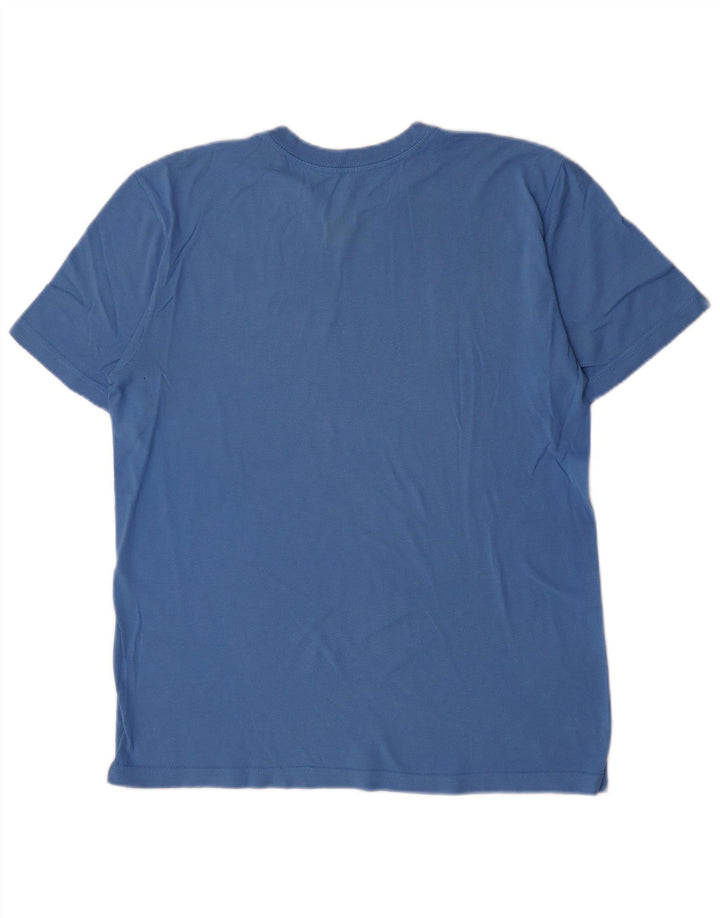 Nike Herren-T-Shirt mit Standard-Passform und Grafik, mittelblaue Baumwolle