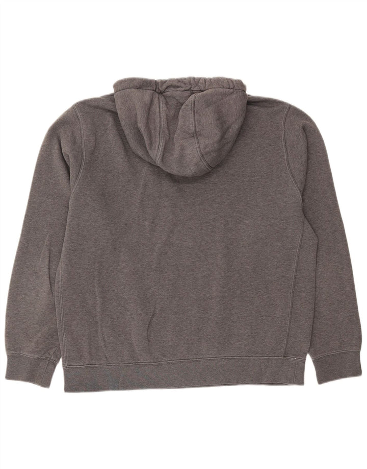 NIKE Herren-Kapuzenpullover, groß, grau gefleckte Baumwolle