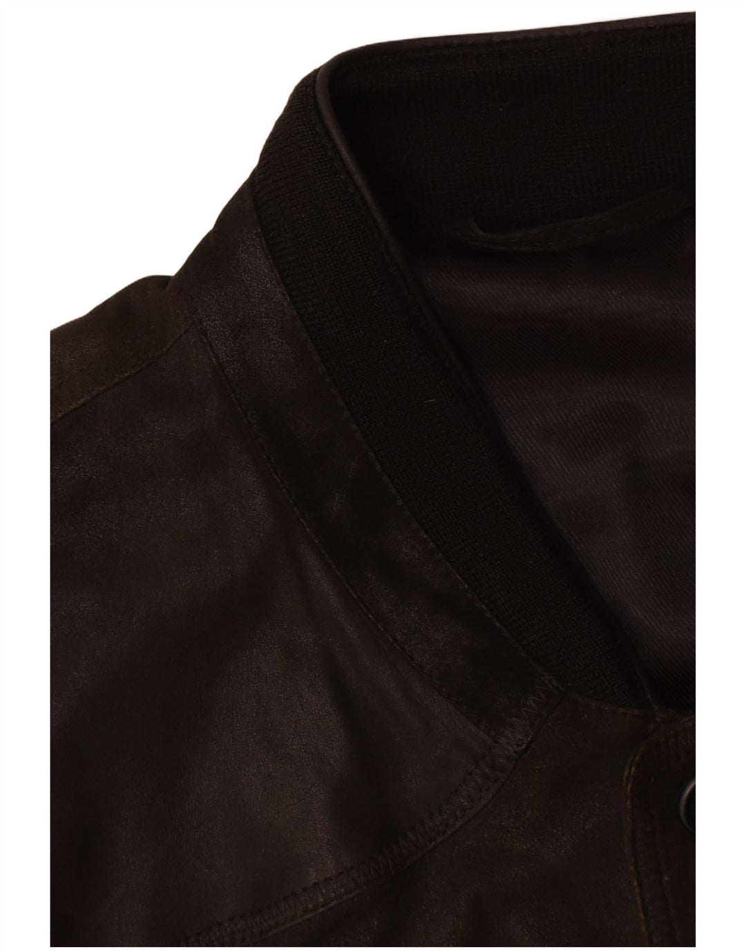 Striwa Herren Lederweste IT 58 4XL Schwarzes Leder