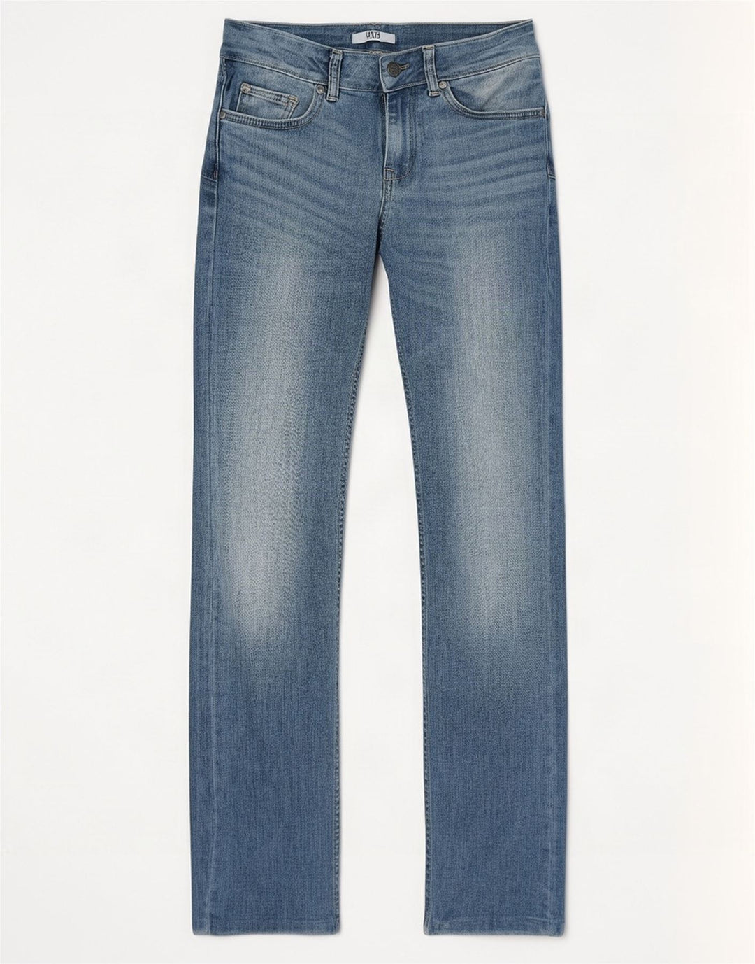 Liu Jo Damen-Jeans mit niedriger Taille, gerade, W27, L30, Blau