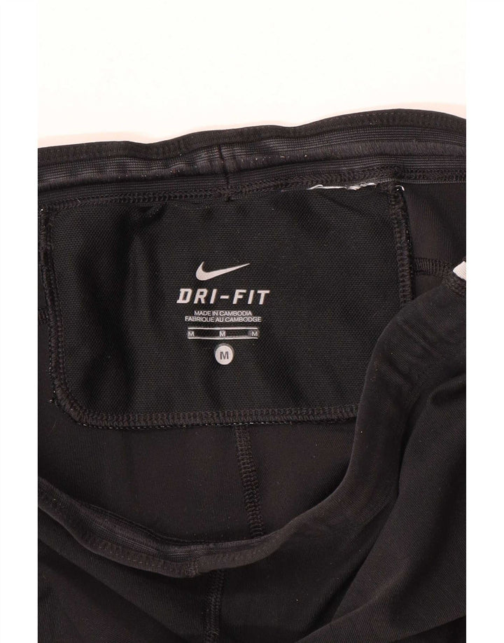 Nike Damen Dri Fit Leggings UK 12 Medium Schwarz