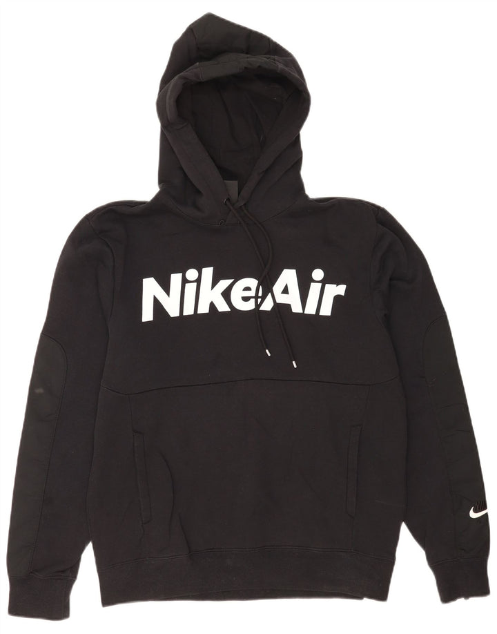 Nike Herren Graphic Regular Fit Kapuzenpullover, Größe S, Schwarz, Baumwolle
