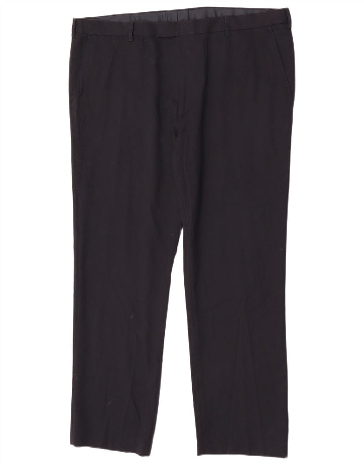 Marks & Spencer Herren-Anzughose mit normaler Passform, W42, L31, Marineblau, Polyester