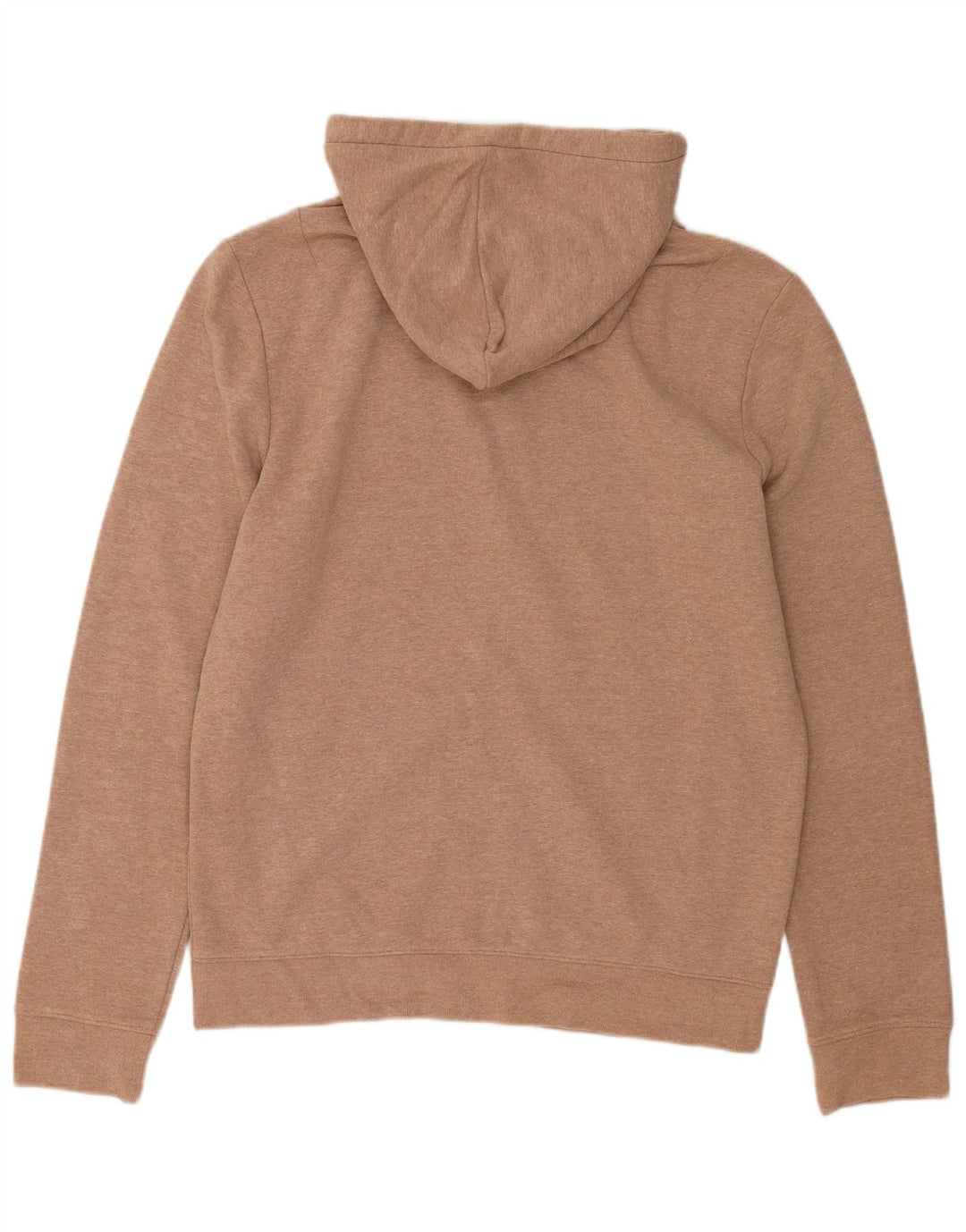 All Saints Herren-Kapuzenpullover mit Reißverschluss, groß, braune Baumwolle