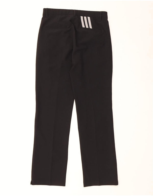 Adidas Straight Chino-Hose für Jungen, 11–12 Jahre, W28, L27, schwarzes Polyester