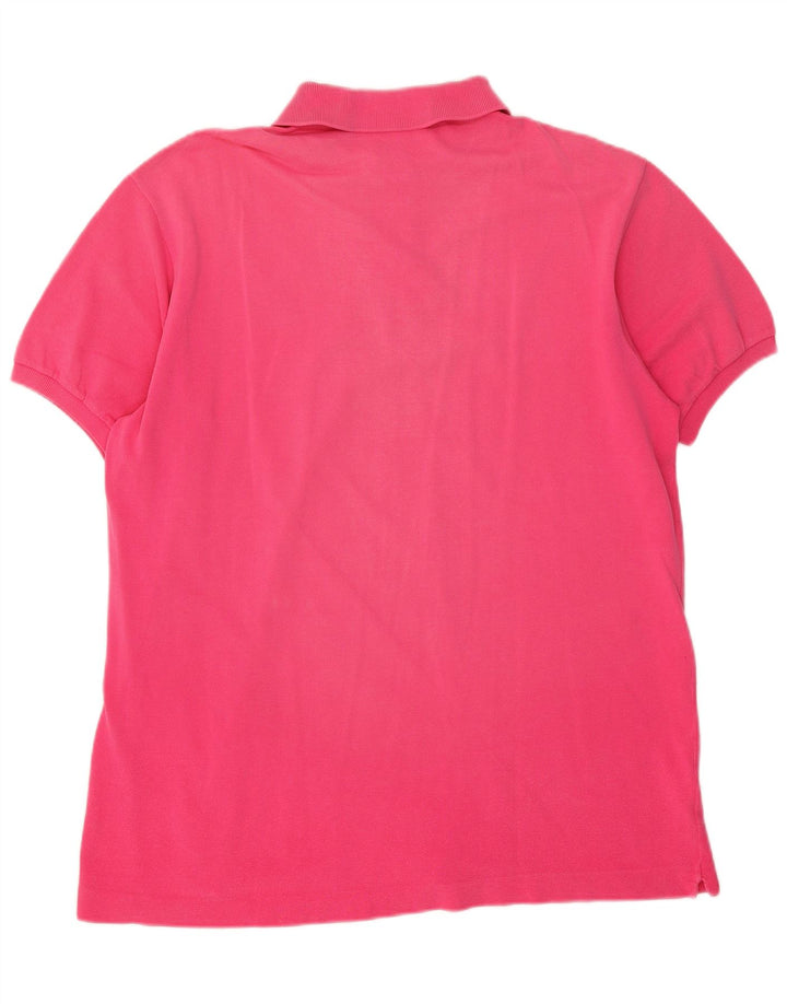 Lacoste Herren-Poloshirt, große rosa Baumwolle