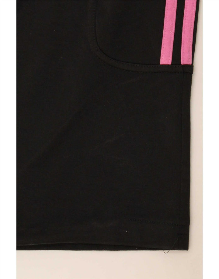 Adidas Damen Trainingshose UK 10 Small Schwarz Polyester