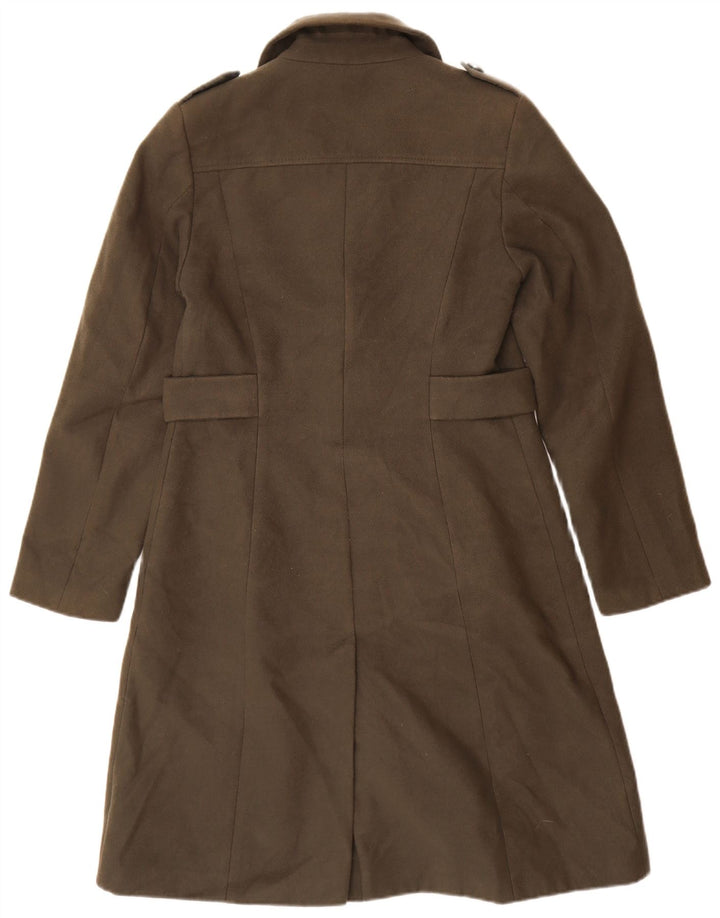 Marks & Spencer Damenmantel UK 10 Small Khaki Polyester