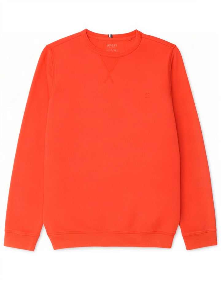 Joules Herren Sweatshirt Pullover Small Orange Baumwolle