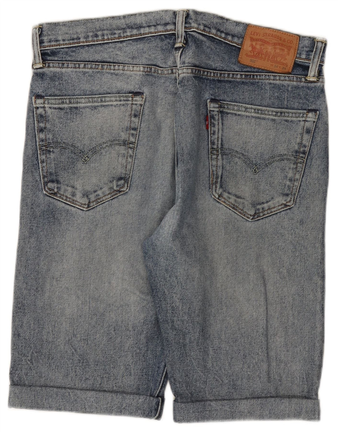 Levi's Herren 502 Denim Shorts W34 Große blaue Baumwolle
