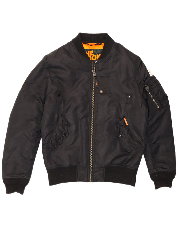 Superdry Herren The Rookie Bomberjacke UK 40 Large Schwarz