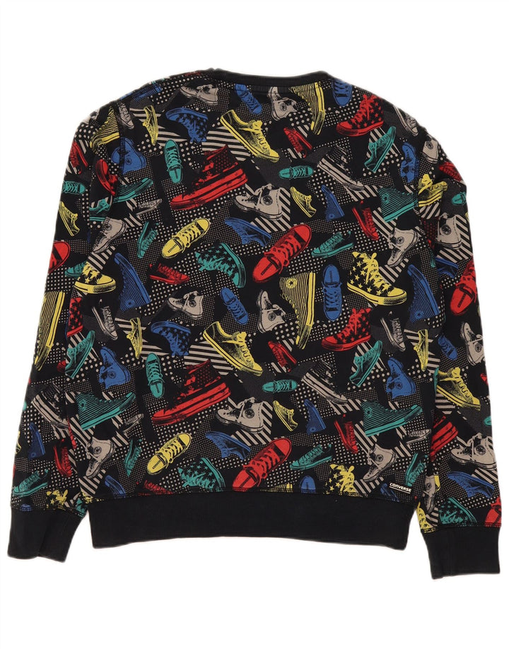 Converse Herren-Sweatshirt mit Grafik, mittelgroß, mehrfarbig, Baumwolle