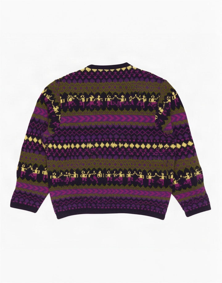 Pancari Damen-Cardigan-Pullover UK 14 Medium Mehrfarbig Fair Isle