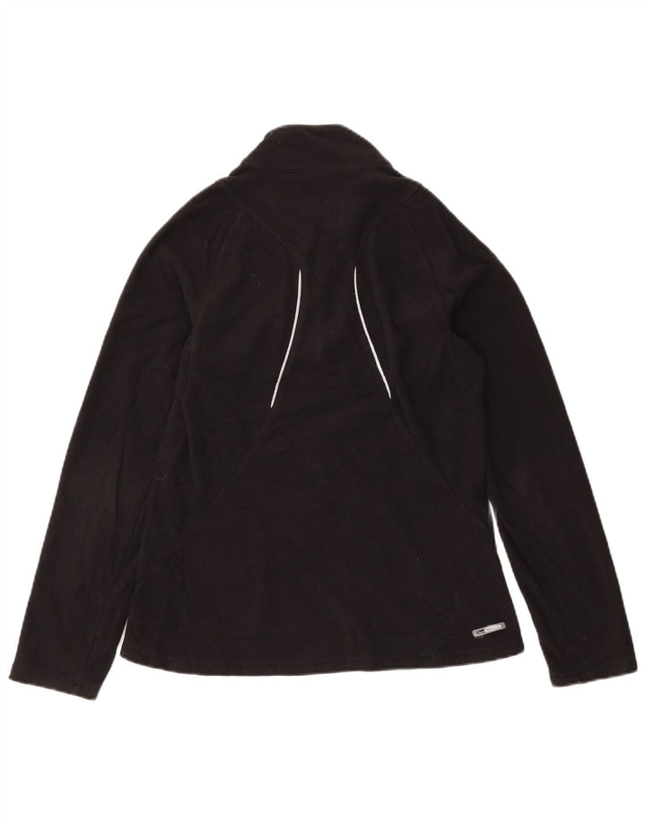 Puma Damen-Fleecepullover mit Reißverschluss, UK 12, mittelschwarz, Polyester