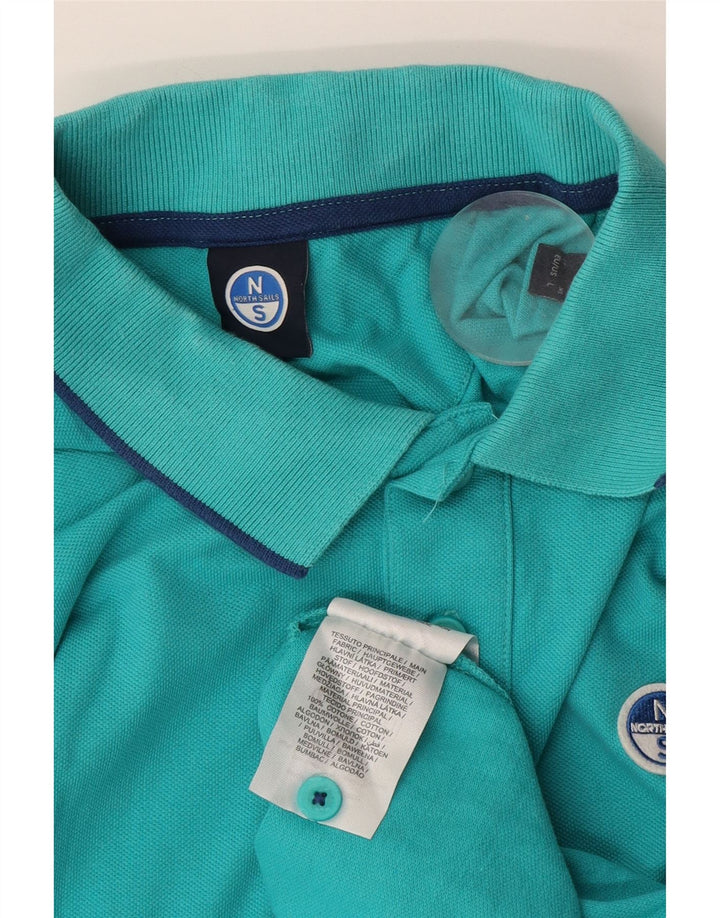 North Sails Herren-Poloshirt, große blaue Baumwolle