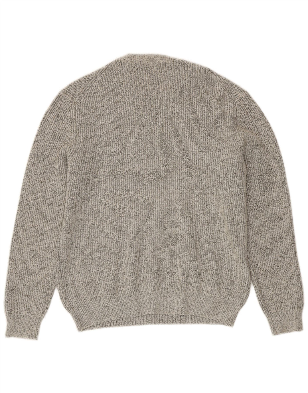 Marks & Spencer Herren-Pullover mit Rundhalsausschnitt, Größe L, Grau, Polyamid