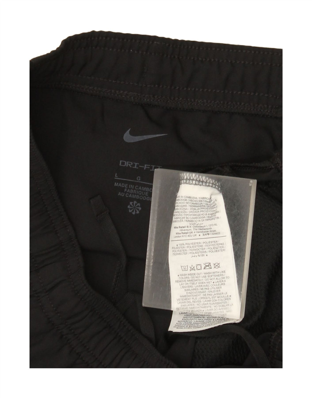 Nike Damen Dri Fit Trainingshose UK 16 Large Schwarz Polyester