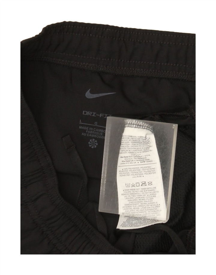 Nike Damen Dri Fit Trainingshose UK 16 Large Schwarz Polyester