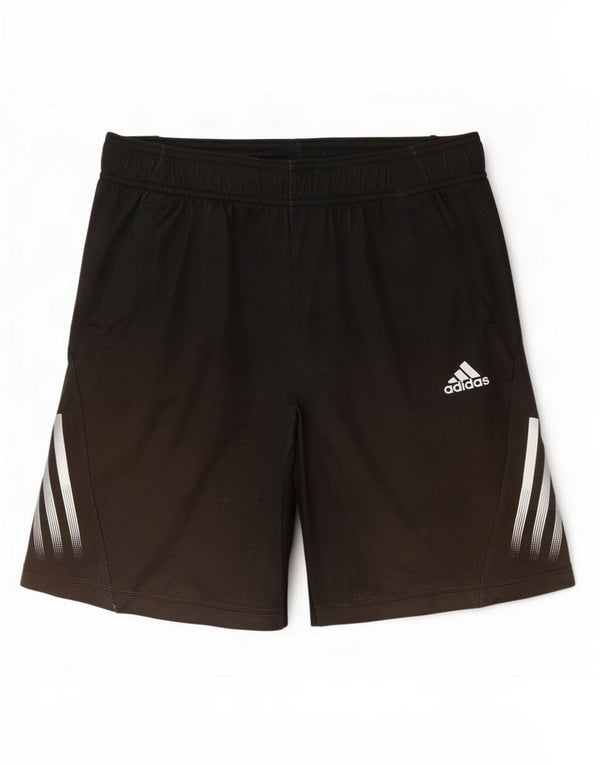 Adidas Jungen Aeroready Sportshorts 15–16 Jahre, schwarzes Polyester