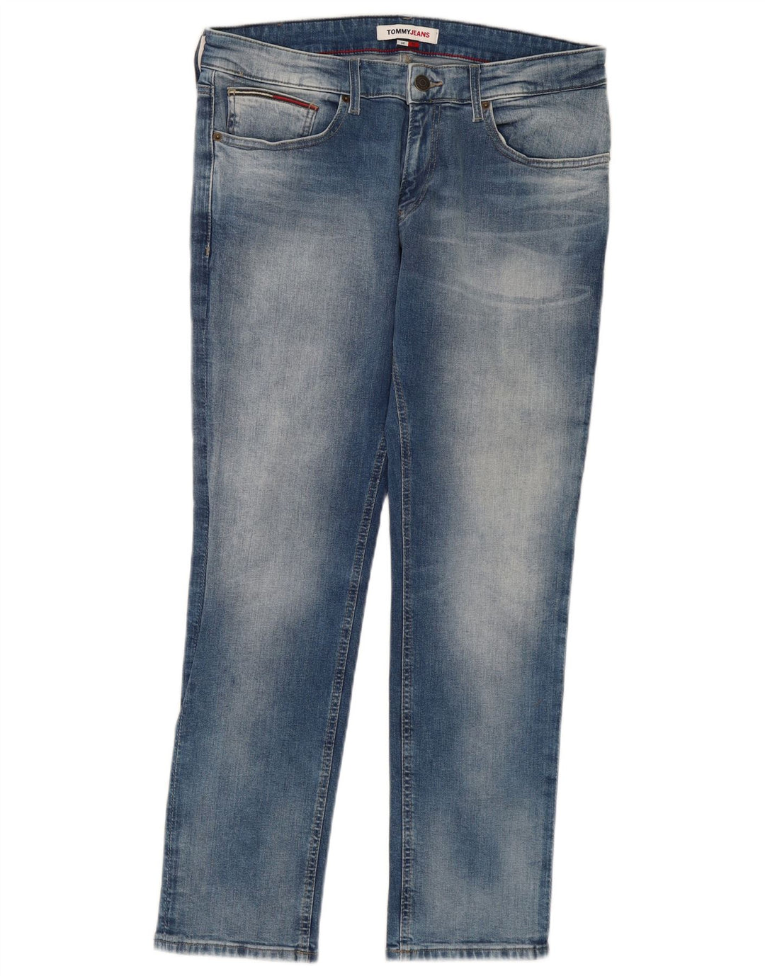 TOMMY HILFIGER Herren Scanton Slim Jeans W34 L30 Blaue Baumwolle