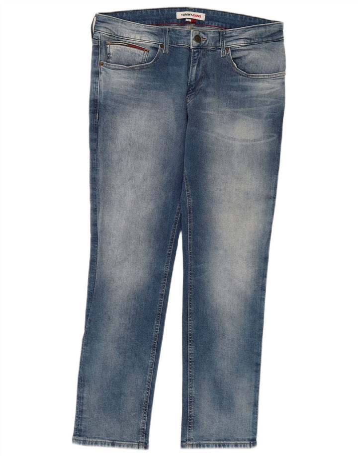 TOMMY HILFIGER Herren Scanton Slim Jeans W34 L30 Blaue Baumwolle