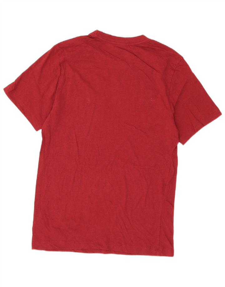NIKE Herren-T-Shirt mit Grafik, Größe S, Burgunderrot, Baumwolle