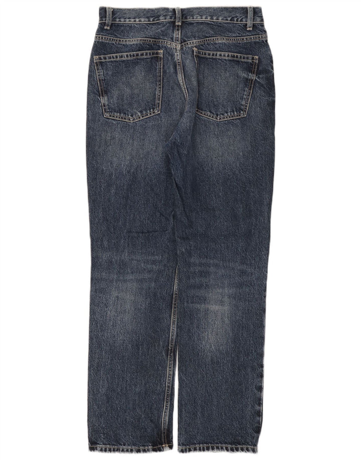 Zara Damen Straight Jeans EU 40 Medium W30 L29 Blau