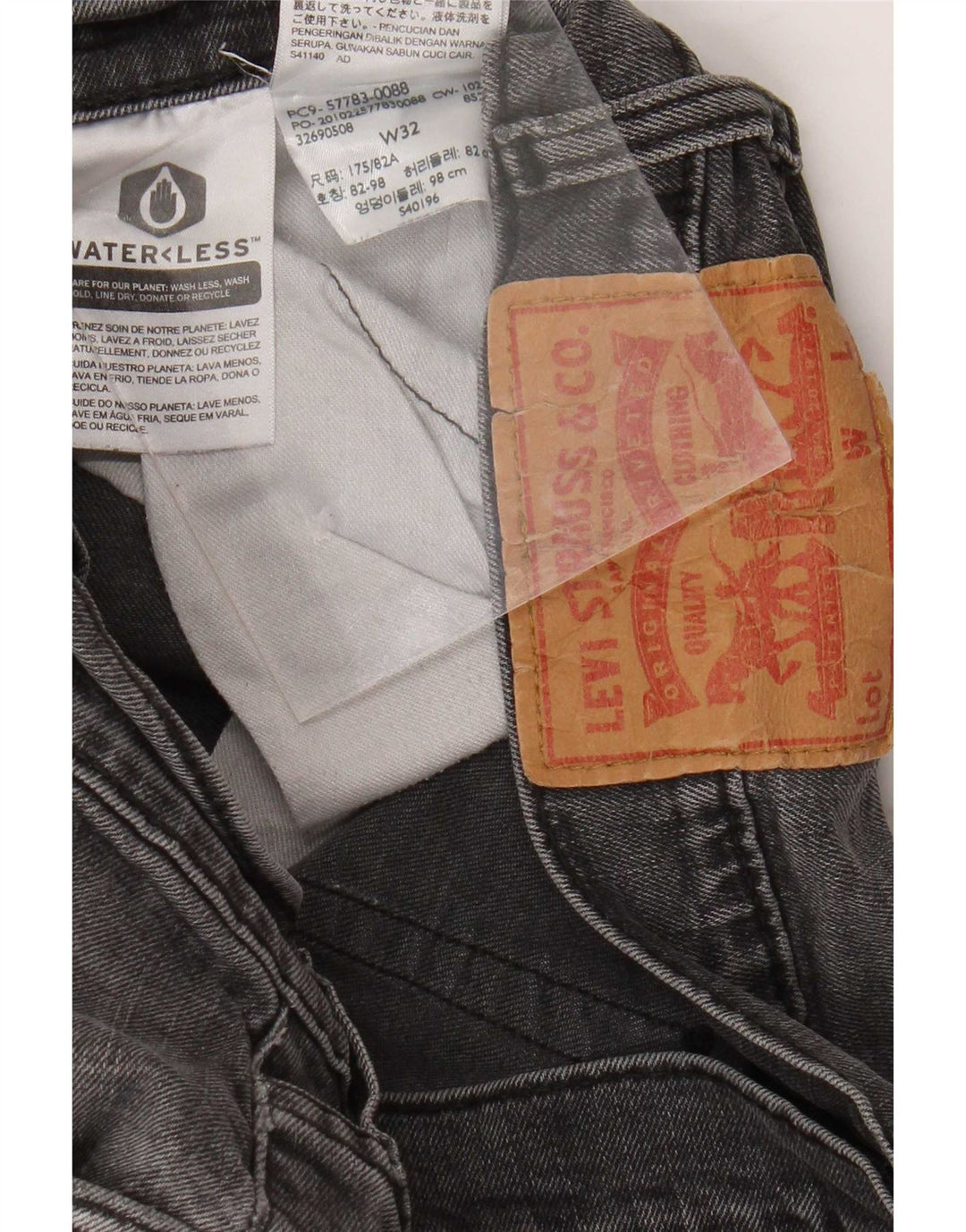 Levi's Herren Slim Jeans W32 L29 Graue Baumwolle