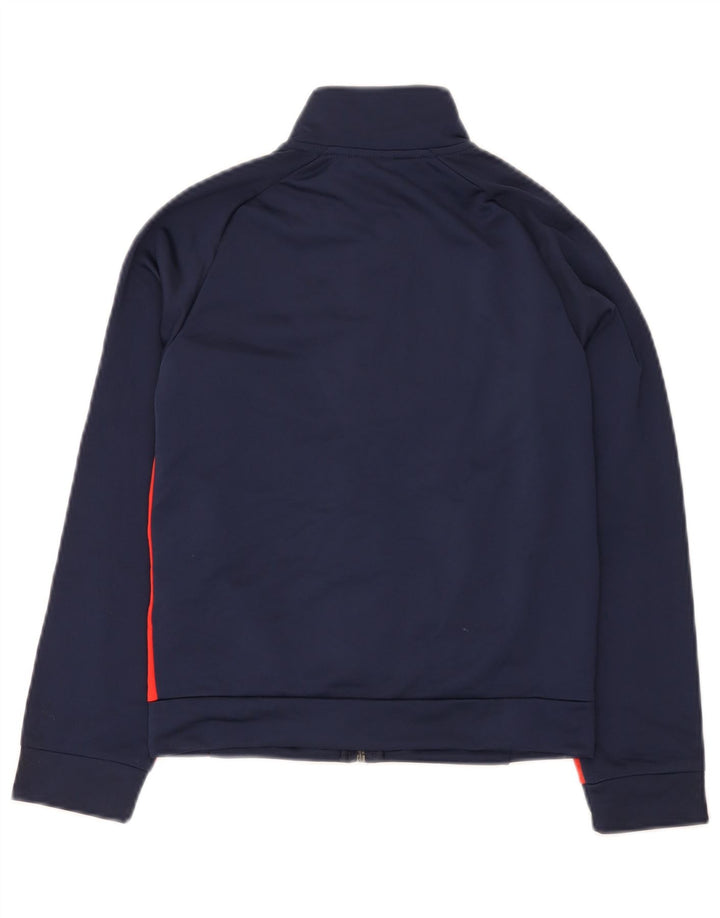 Puma Jungen Grafik-Trainingsanzug-Top-Jacke, 9–10 Jahre, Marineblau, Farbblock