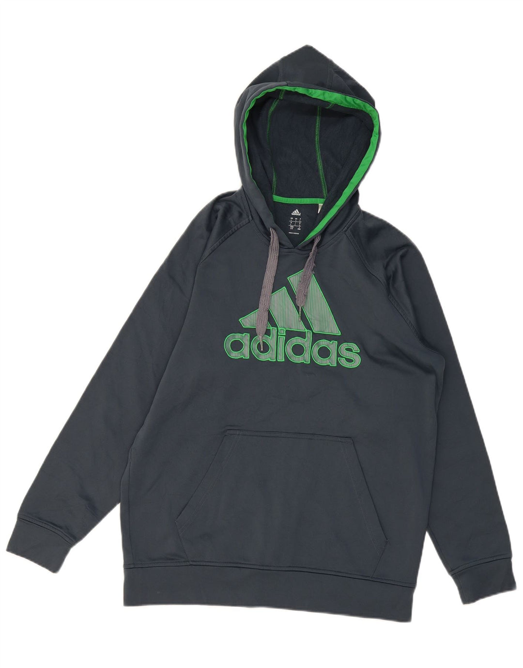 ADIDAS Herren-Kapuzenpullover mit Grafik, groß, marineblau, Polyester
