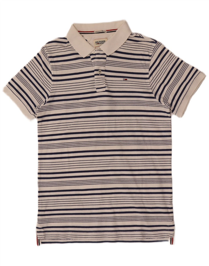 Tommy Hilfiger Herren Poloshirt Mittelweiß gestreift