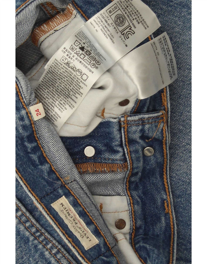 Levi's Damen Jeansrock W24 XS Blaue Baumwolle