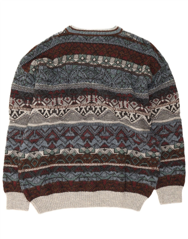 College By Marcazzani Herren-Pullover mit Rundhalsausschnitt, IT 52, Größe L, mehrfarbig