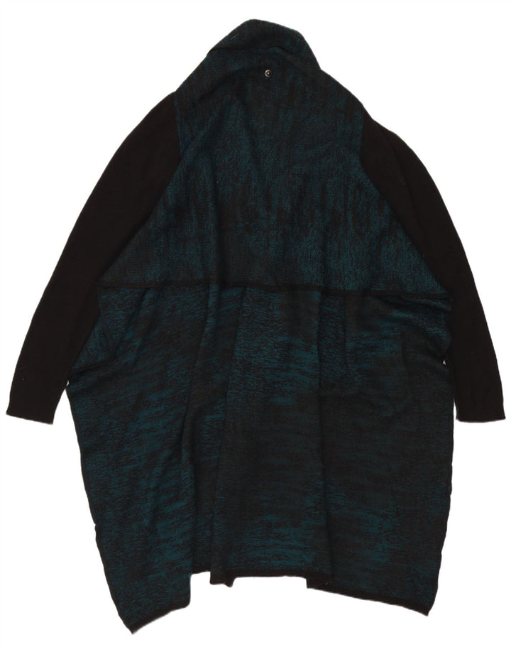 Diesel Damen-Strickjacke, übergroß, lang, Gr. 10, klein, grüne Wolle