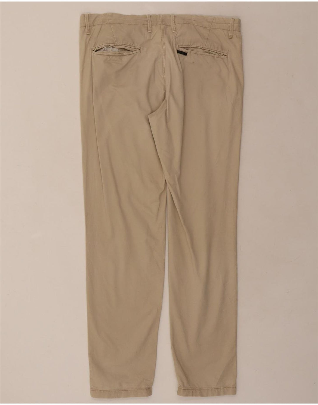 JACK & JONES Mens Straight Chino Trousers W36 L32 Beige Vintage Jack & Jones and Second-Hand Jack & Jones from Messina Hembry 