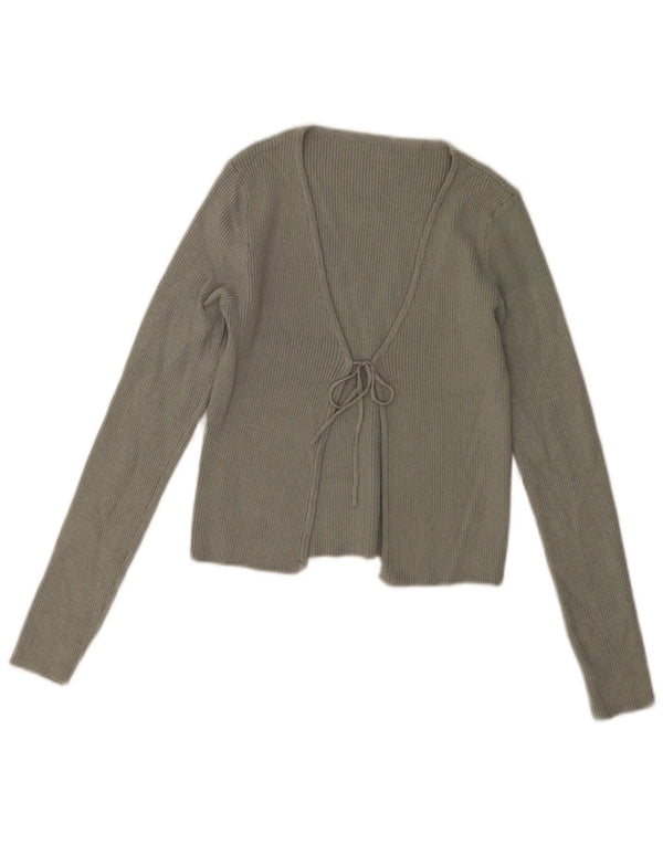 Vintage Damen Bolero Pullover UK 10 Small Khaki