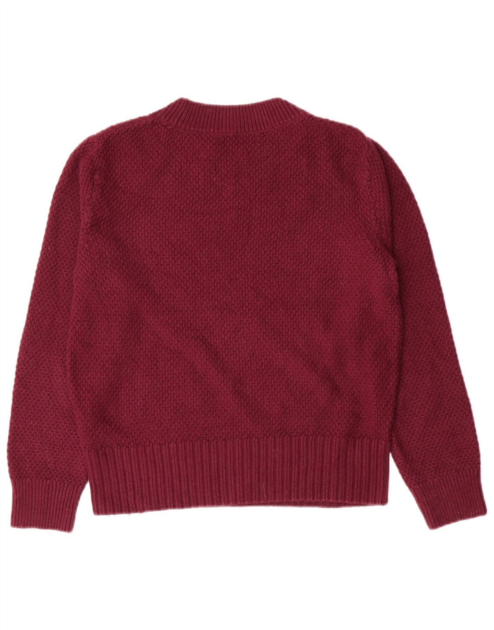 Marks & Spencer Damen Crop Crew Neck Pullover Pullover UK 8 Small Kastanienbraun