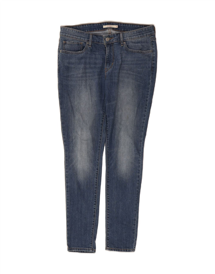LEVI'S Womens 711 Skinny Jeans W30 L30 Blue Cotton Vintage Levi's and Second-Hand Levi's from Messina Hembry 