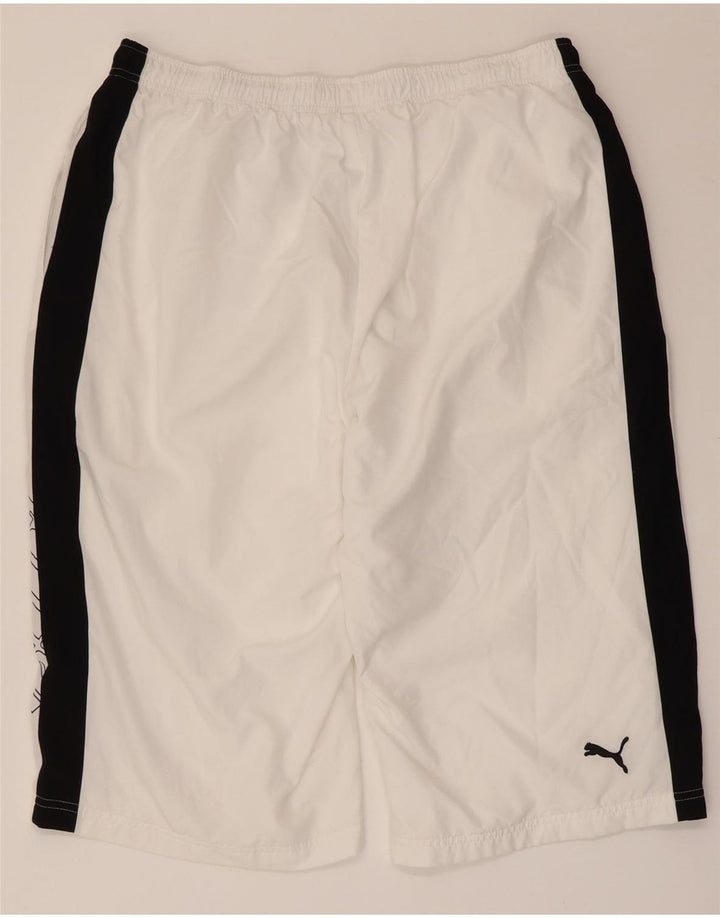 Puma Herren Graphic Sport Shorts XL Weiß Colourblock Polyester