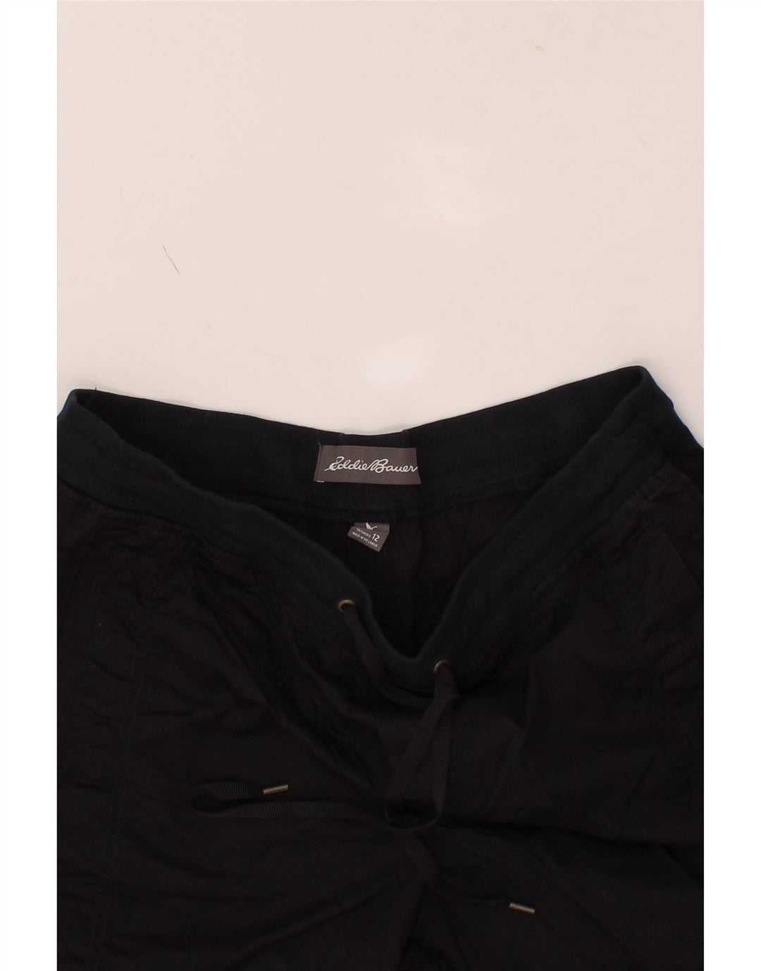 EDDIE BAUER Womens Casual Shorts US 12 Large W32 Black Cotton Vintage Eddie Bauer and Second-Hand Eddie Bauer from Messina Hembry 