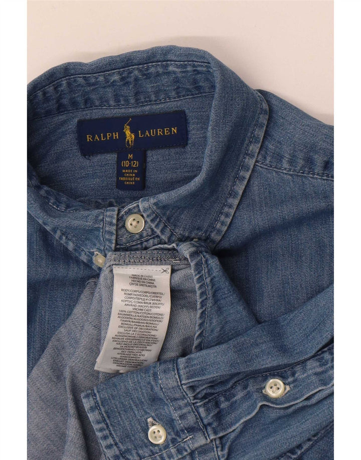 Ralph Lauren Jeanshemd für Jungen, 10–11 Jahre, mittelblaue Baumwolle