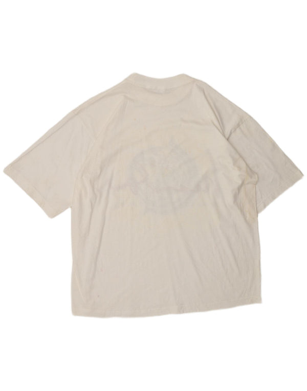 Vintage Herren World Tour 94-95 Grafik T-Shirt Top XL Weiße Baumwolle