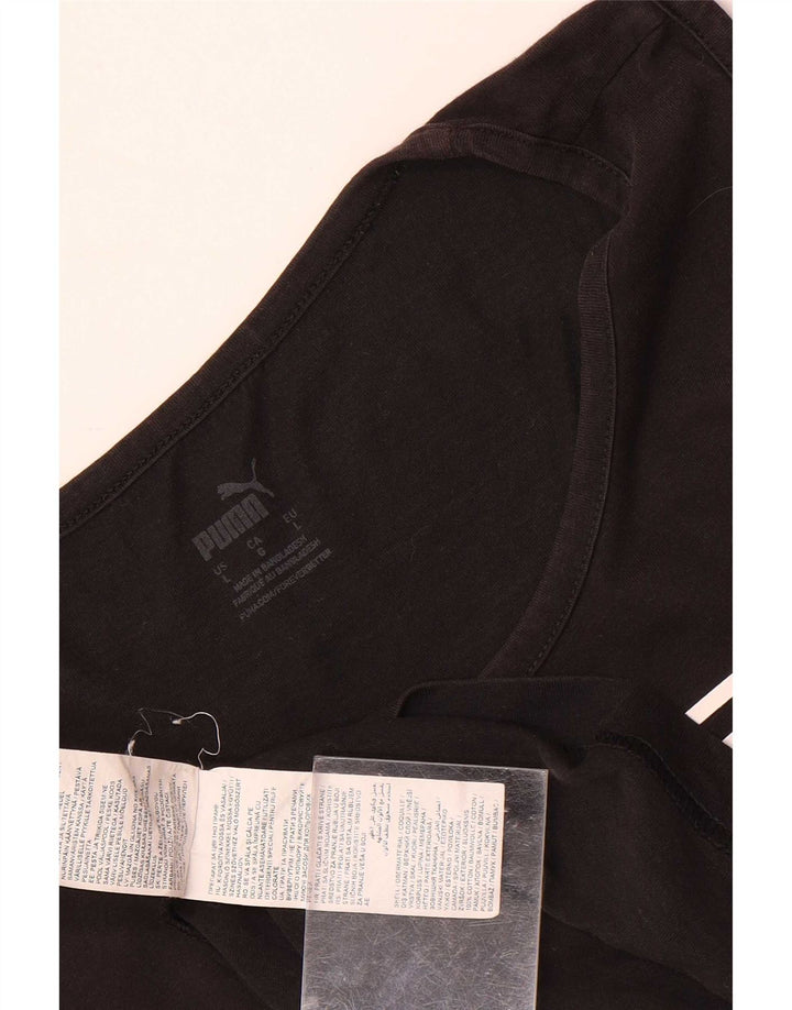 Puma Herren Sweatshirt Pullover Large Schwarz Baumwolle