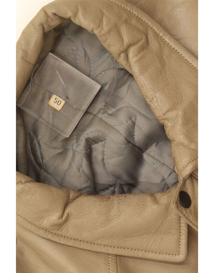 Vintage Herren Lederjacke IT 50 Large Braun