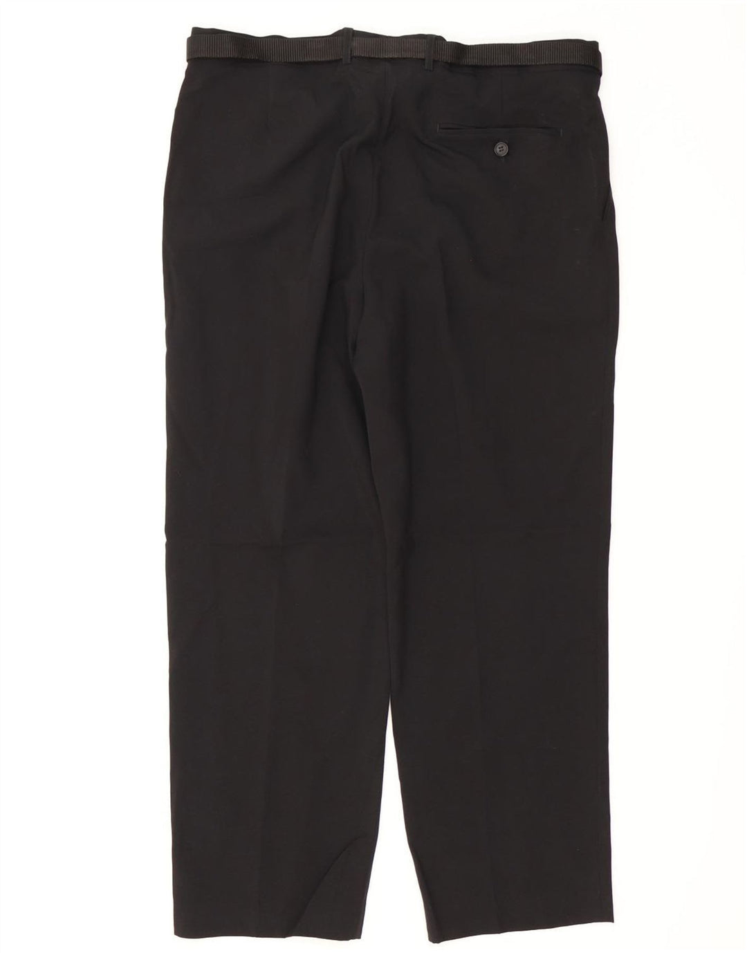 MARKS & SPENCER Herren-Chinohose mit normaler Passform, W36 L29, schwarzes Polyester