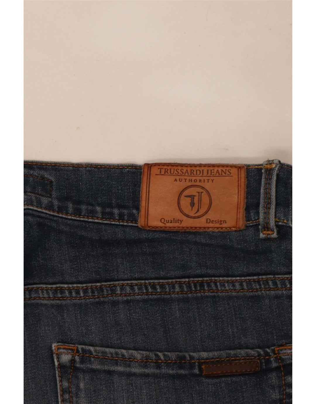 Trussardi Herren Straight Jeans W32 L28 Blau