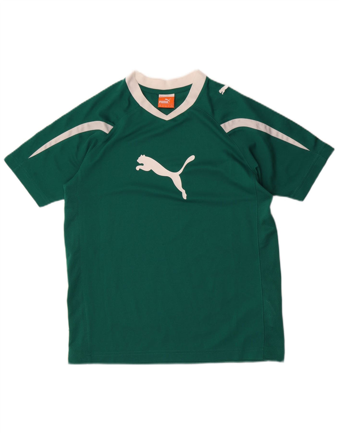 PUMA Jungen Graphic T-Shirt Top 13–14 Jahre, grünes Polyester