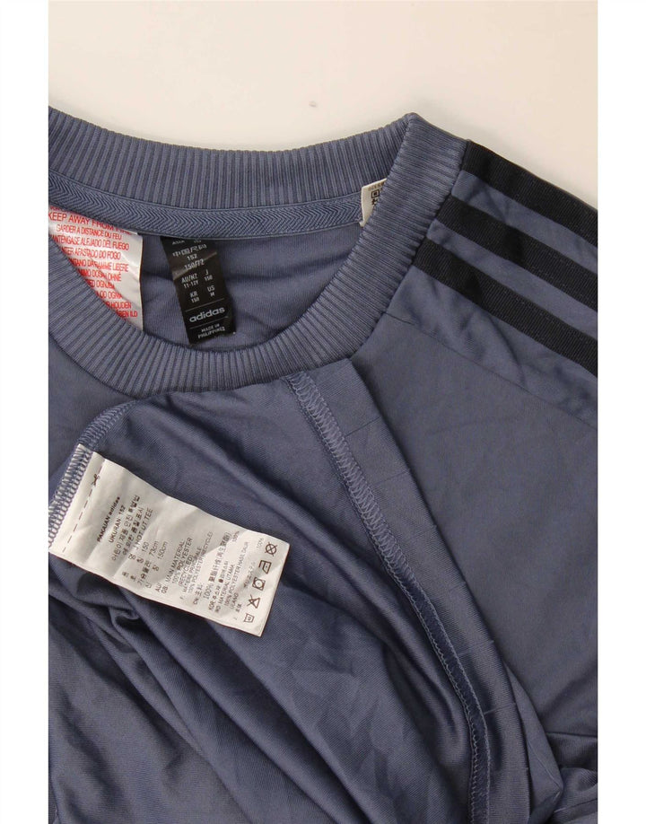 Adidas Jungen Grafik T-Shirt Top 11-12 Jahre Marineblau Polyester