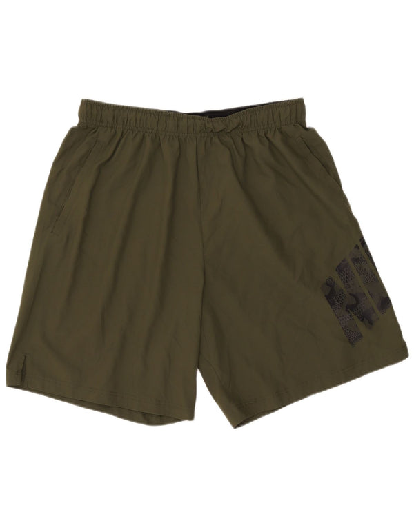 Nike Herren Dri Fit Graphic Sport Shorts XL Khaki Polyester